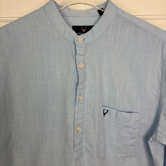 Allen Solly Men's Classic Fit Blue Shirt Size 38 - Picture 4 of 10